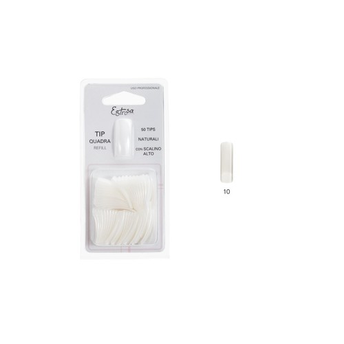 Unghie tip naturale scalino - tip, +