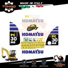 Kit Adesivi Mezzi da Lavoro Komatsu Escavatore PC30MR-2