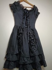 Abito corsetto pizzo nero