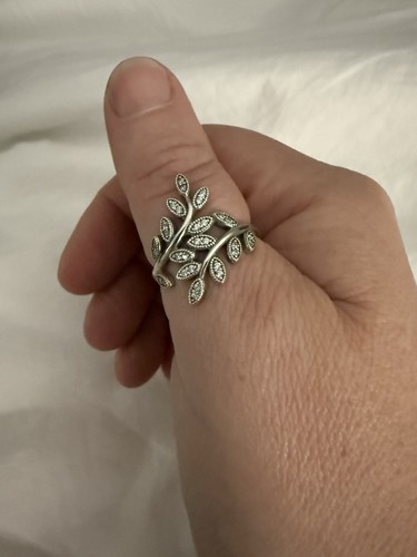 Anello pandora foglia argento - pandora,