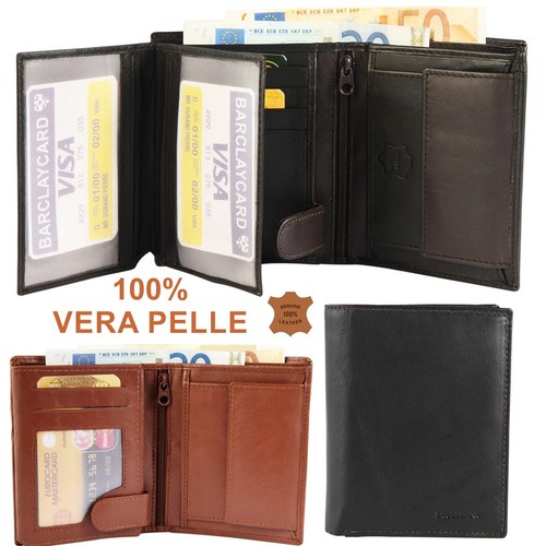 Portafoglio uomo vera pelle - portafoglio,