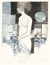 EANDI  FERNANDO "FIGURA  1979" ACQUAFORTE E ACQUATINTA  A 3 COL-INCISIONI TORINO