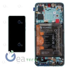 DISPLAY LCD HUAWEI P30 ELE-L29 L09 L04 BATTERIA SERVICE PACK ORIGINALE BLU NEW