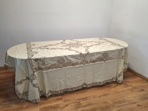 Grande tovaglia vintage misto