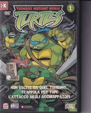 TEENAGE MUTANT NINJA TURTLES 1 DVD NON USCITE DA QUEL TOMBINO Animazione M10398