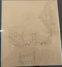 Studi per gli interni del Museo Depero.