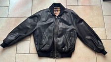 Giubbotto Bomber In Pelle Uomo Iceberg Originale Schott