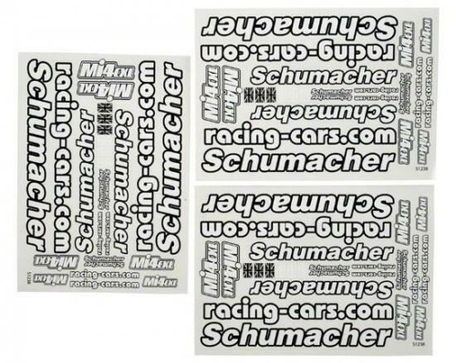 Foglio decalcomania schumacher - foglio,