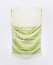 Zara maglia tulle a contrasto