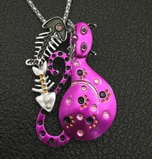 Collana/Spilla Lunga Gatto