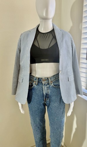 Gucci blazer donna righe blu - , e