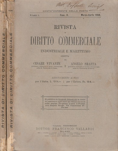 Rivista diritto commerciale - di,