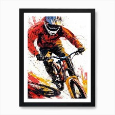 Stampa artistica sportiva Mtb