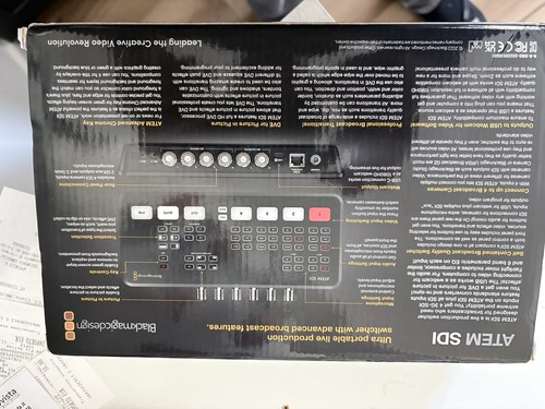 Blackmagic design atem - design, sdi