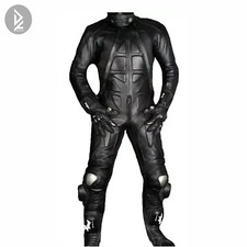 Motogp Tuta Moto Pelle Nera Tuta Moto Racing con Protezioni