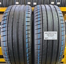 2x GOMME PNEUMATICI 205/55 R16 91W MICHELIN PILOT SPORT ESTIVE SEMI NUOVE 