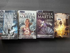 george r r martin book lot Of 4 Texas Hold Em, High Stakes , Mississippi Roll..