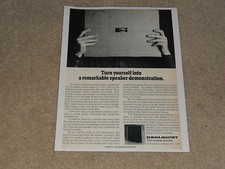 Dahlquist DQ-10 Altoparlante Annuncio 1 Pagina, 1975, Articolo, Info