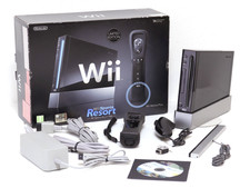 Nintendo Wii Limited Edition BLACK Wii Sport + Wii Sports Resort (Motion plus)