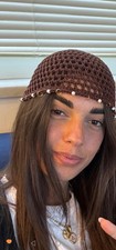 Crochet Mesh Skull Cap Mesh