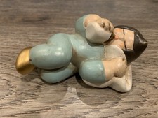 Vintage THUN biberon bambino che dorme 4" FIGURINA Natività BOLZANO ITALIA Bolzano