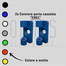 2x RICAMBIO GANCIO CERNIERA CHIUSURA PORTA QUADRO CONTATORE ENEL K-CR/CPRM