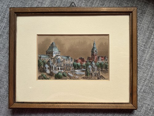 Paesaggio urbano vintage