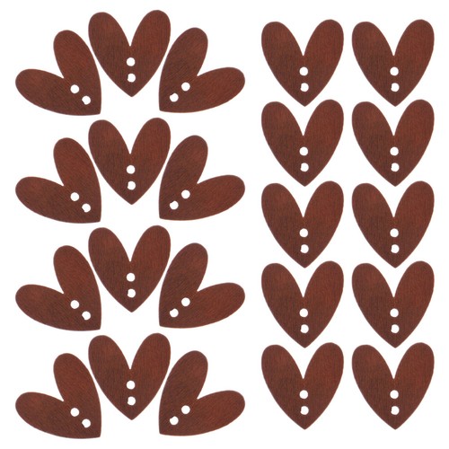 100 pcs cuori - legno, per