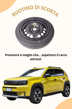 Ruotino di scorta 16" per FIAT GRANDE PANDA 2025 (62x14 cm), DOT 2025