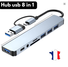 USB-C Hub 8 en 1 HDMI 4K USB