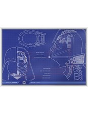 ELMETTO DARTH VADER BLUEPRINTS Star Wars 1 oz lamina d'argento 2 $ Niue 2025