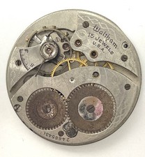 Orologio Da Tasca Waltham USA 24685431 Pezzi Di Ricambio Asse Del Volante Rotto
