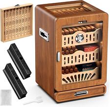 Espositore da banco grande armadietto per sigari premium cedro humidor piano in vetro