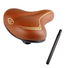 Sella marrone beige per bici - beige,