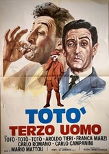 TOTO' TERZO UOMO - Poster soggettone - L. Crovato - ' 70 -