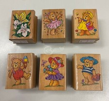 Set di 6 timbri in legno