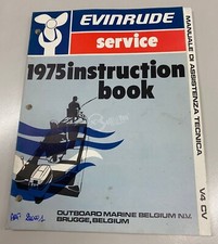 Manuale manutenzione cod. 200001 per Evinrude/Johnson V4 HP 2T anno 1975 nautica