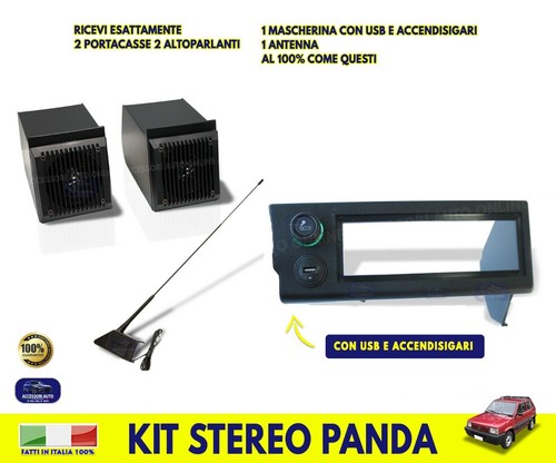 Kit casse stereo - casse, panda