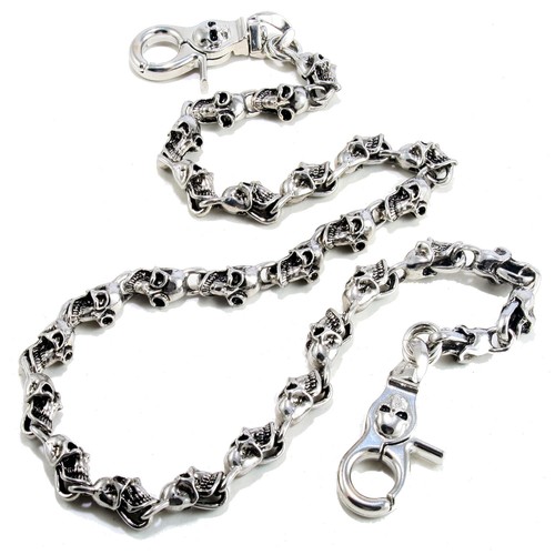 Multi skull gothic emo - skull, biker