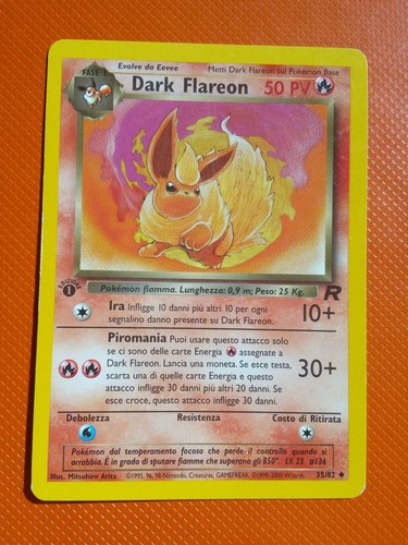 Pokemon card dark - dark, flareon