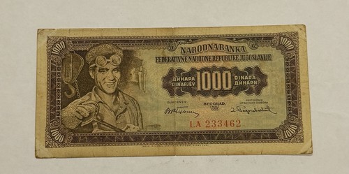 Banconota jugoslavia 1000 - banconota,