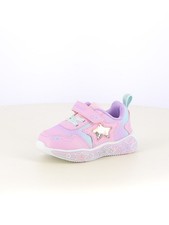 Sneakers con luci bambina rosa
