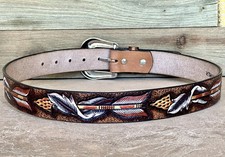 Cintura western in pelle