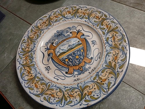 Piatto ceramica castelli - piatto,