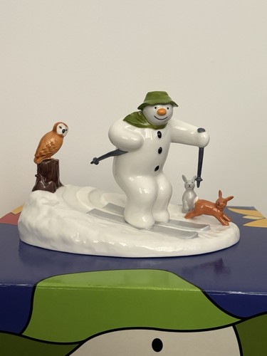 Coalport snowman figurine - coalport,