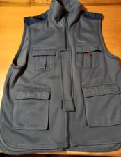 Gilet smanicato Wild Trail uomo verde militare tg L multitasche felpato vintage