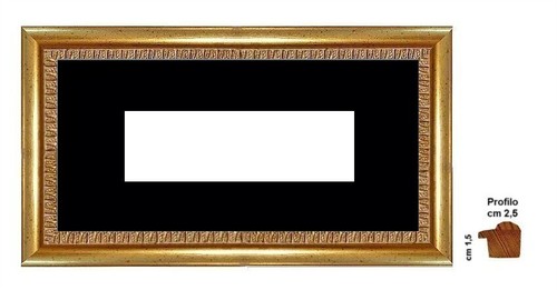 Cornice legno oro - in,
