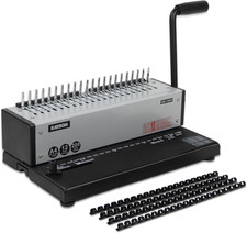 Rilegatrice per Dorsi a Pettine, 120 Fogli Di Rilegatura, 21 Fori, Struttura in 