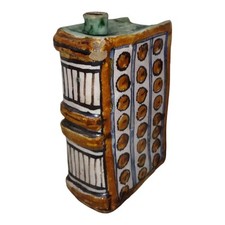 Antico scaldamani in maiolica Laterza Vietri Grottaglie Napoli Castelli 