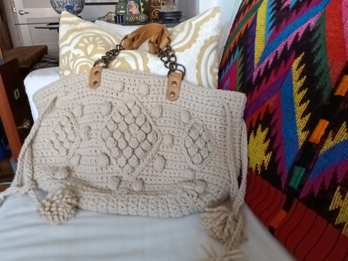 Gerard darel crochet knit tote - gerard,